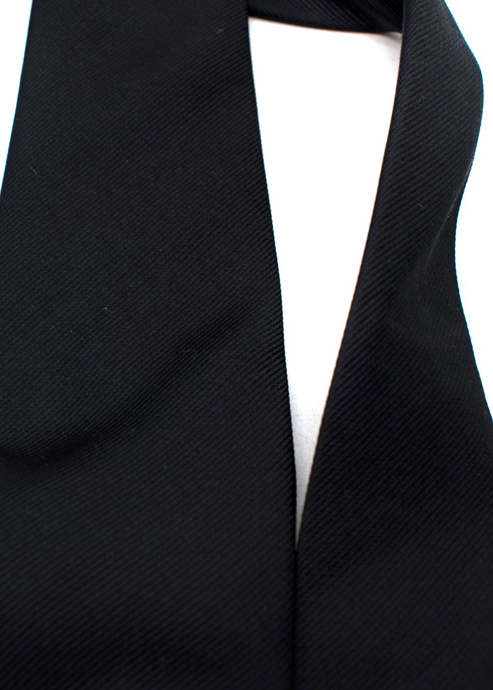 Men's Balmain Black Silk Tie