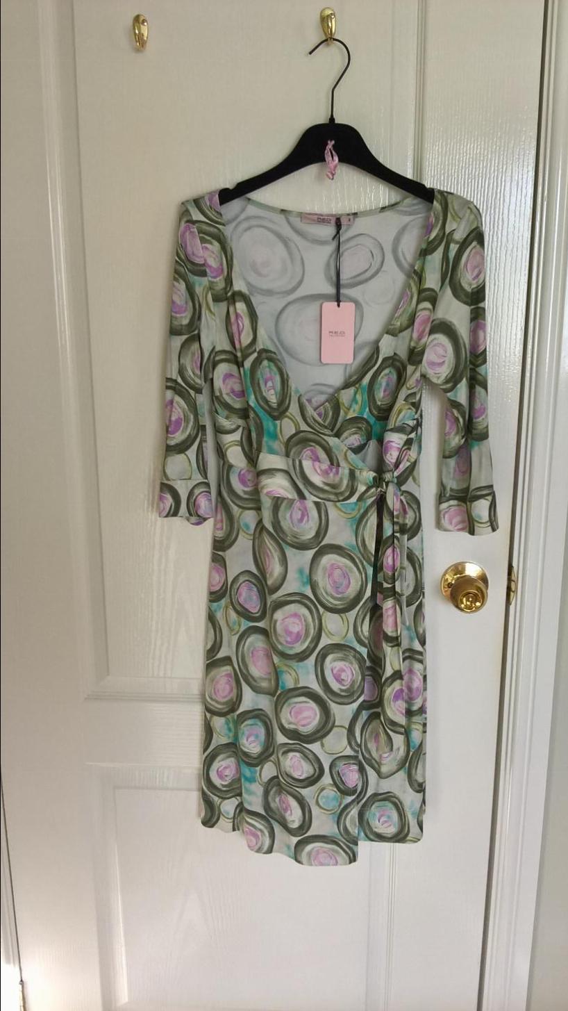 Valentino patterned dress Size S Yellow viscose