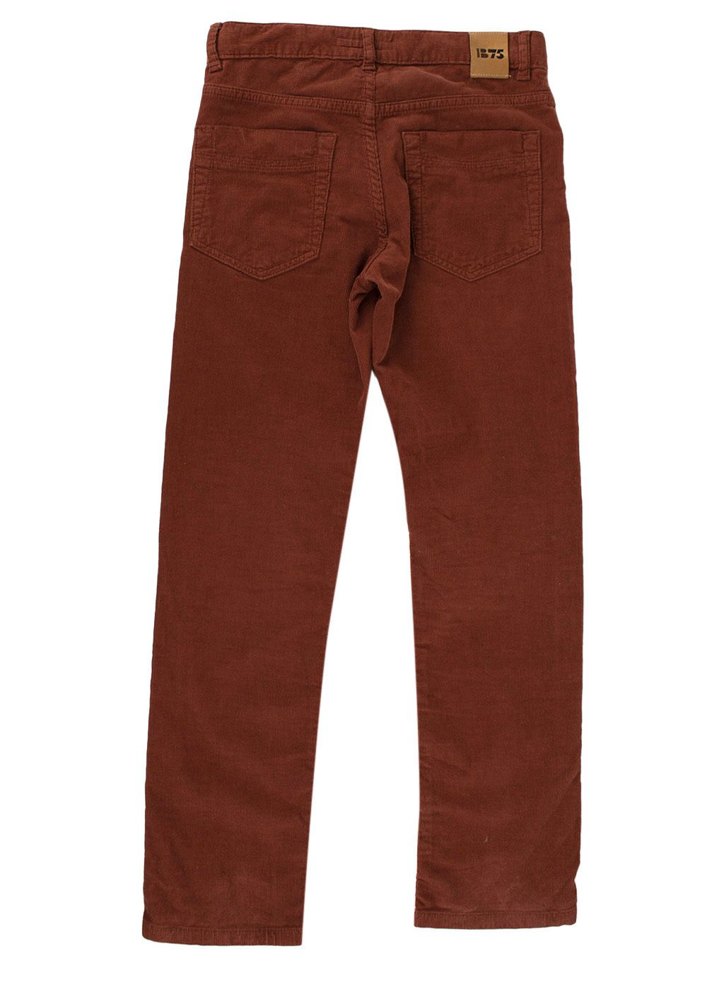 Boys Preowned Bonpoint Rust cordurory straight leg trousers 10Y Size 10 Years + Red cotton