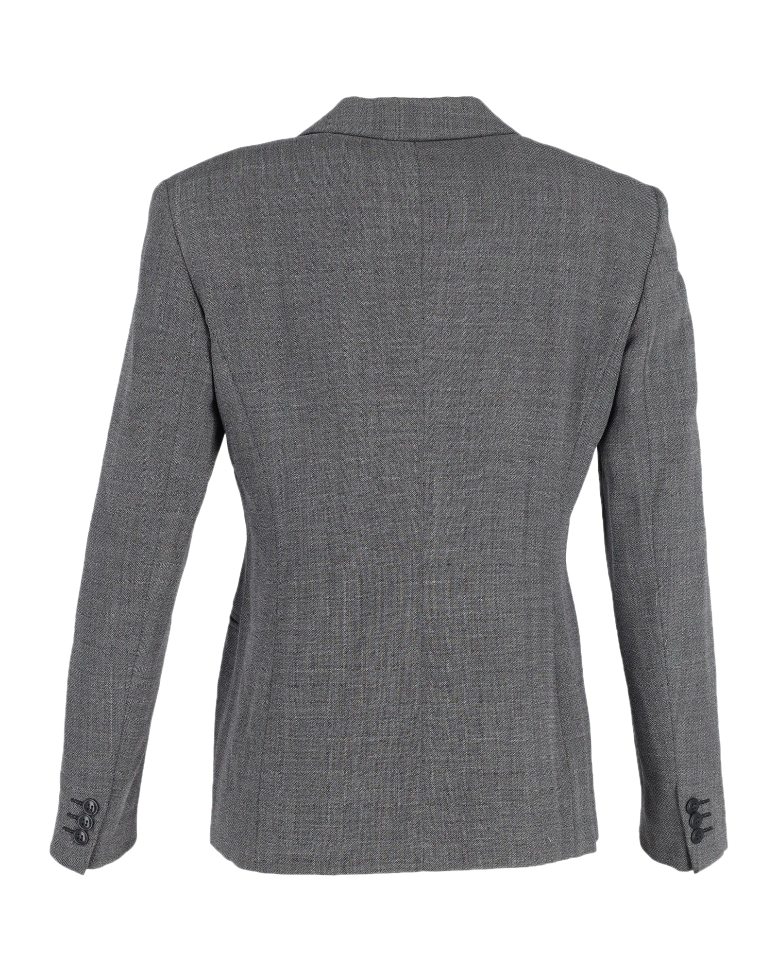 Preowned Max Mara Grey Single Breasted Blazer Size S gray cotton