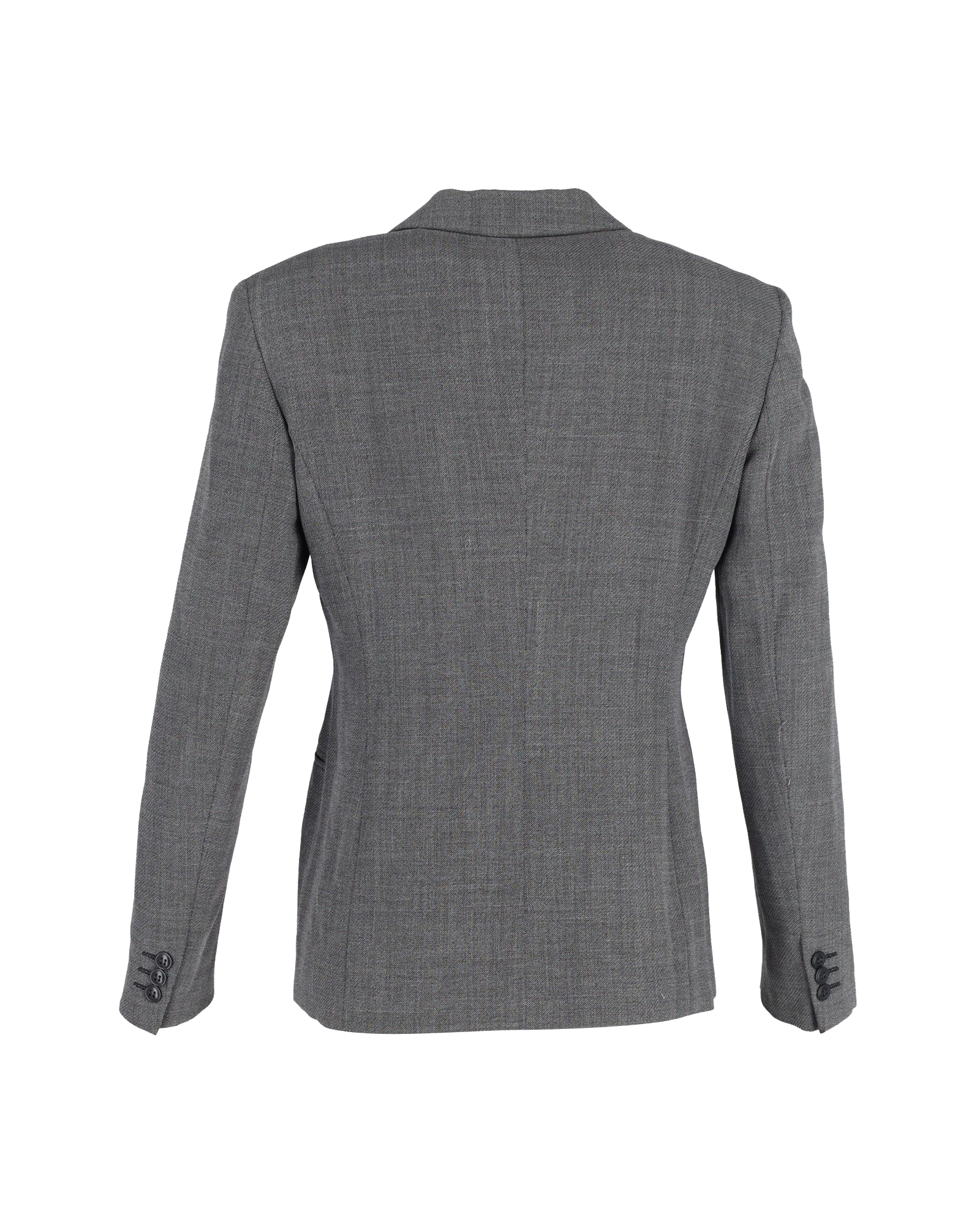 Preowned Max Mara Grey Single Breasted Blazer Size S gray cotton