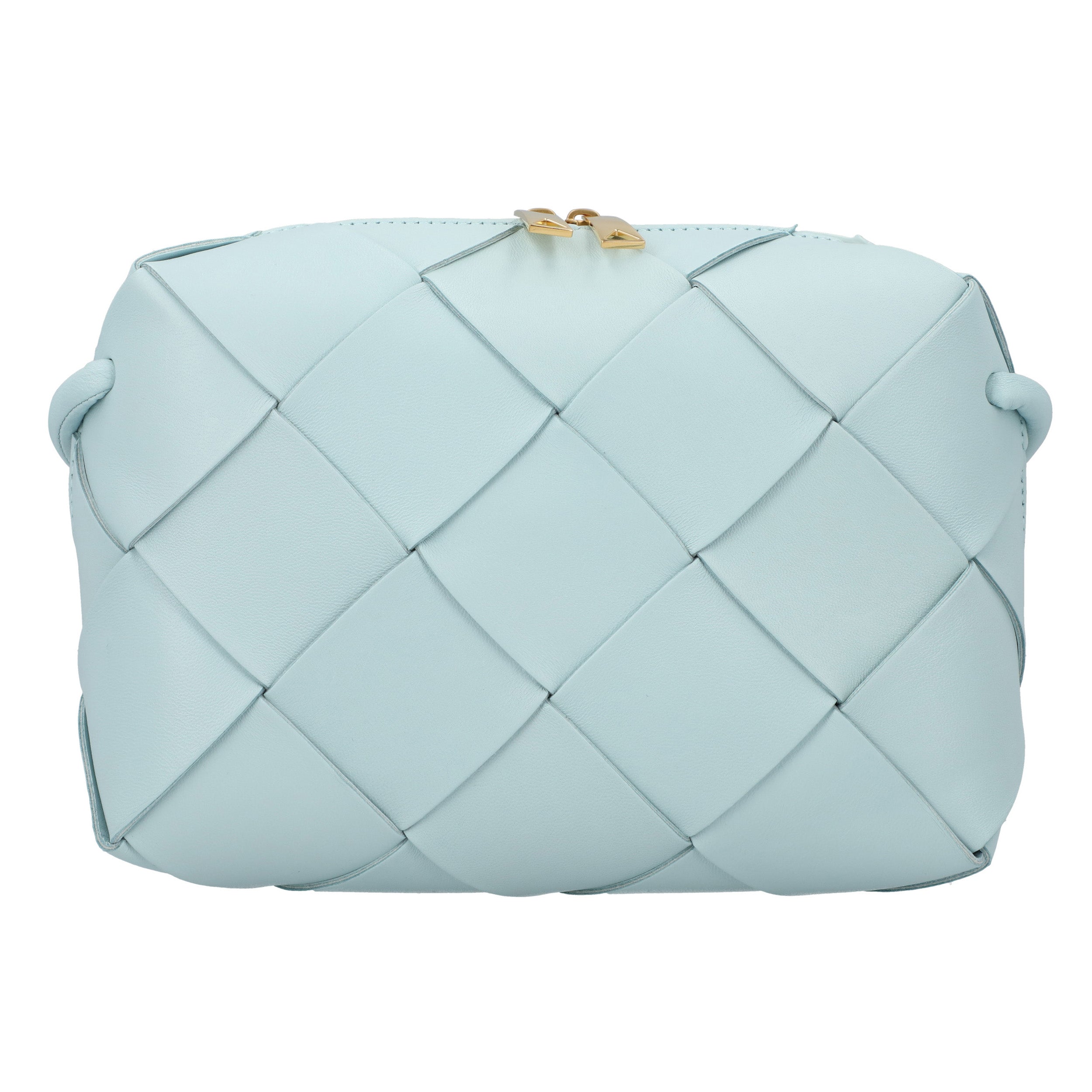 Bottega Veneta Blue Small Cassette Crossbody Bag blue | blue leather/lambskin leather