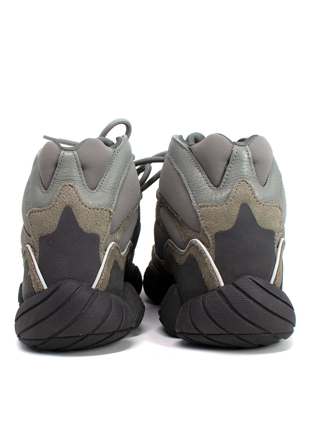 Preowned Yeezy Grey 500 High Mist Slate Sneakers Size 36 suede