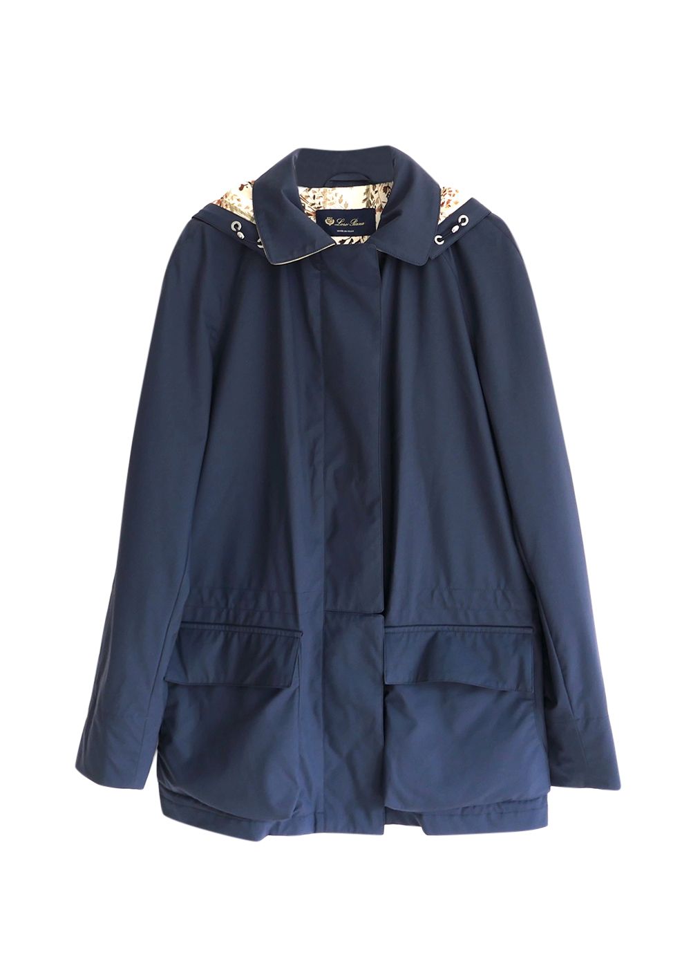 Loro Piana Navy Horsey Jacket Size M polyamide