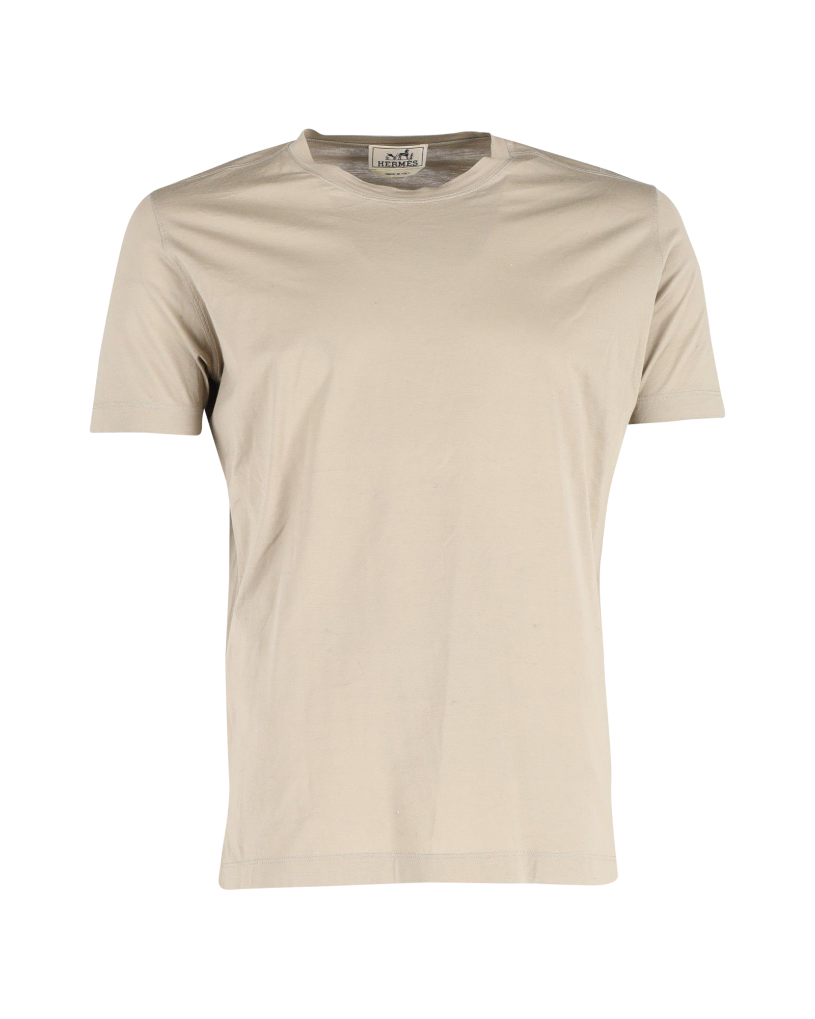 Hermes Hermès Beige Cotton T-shirt Size M