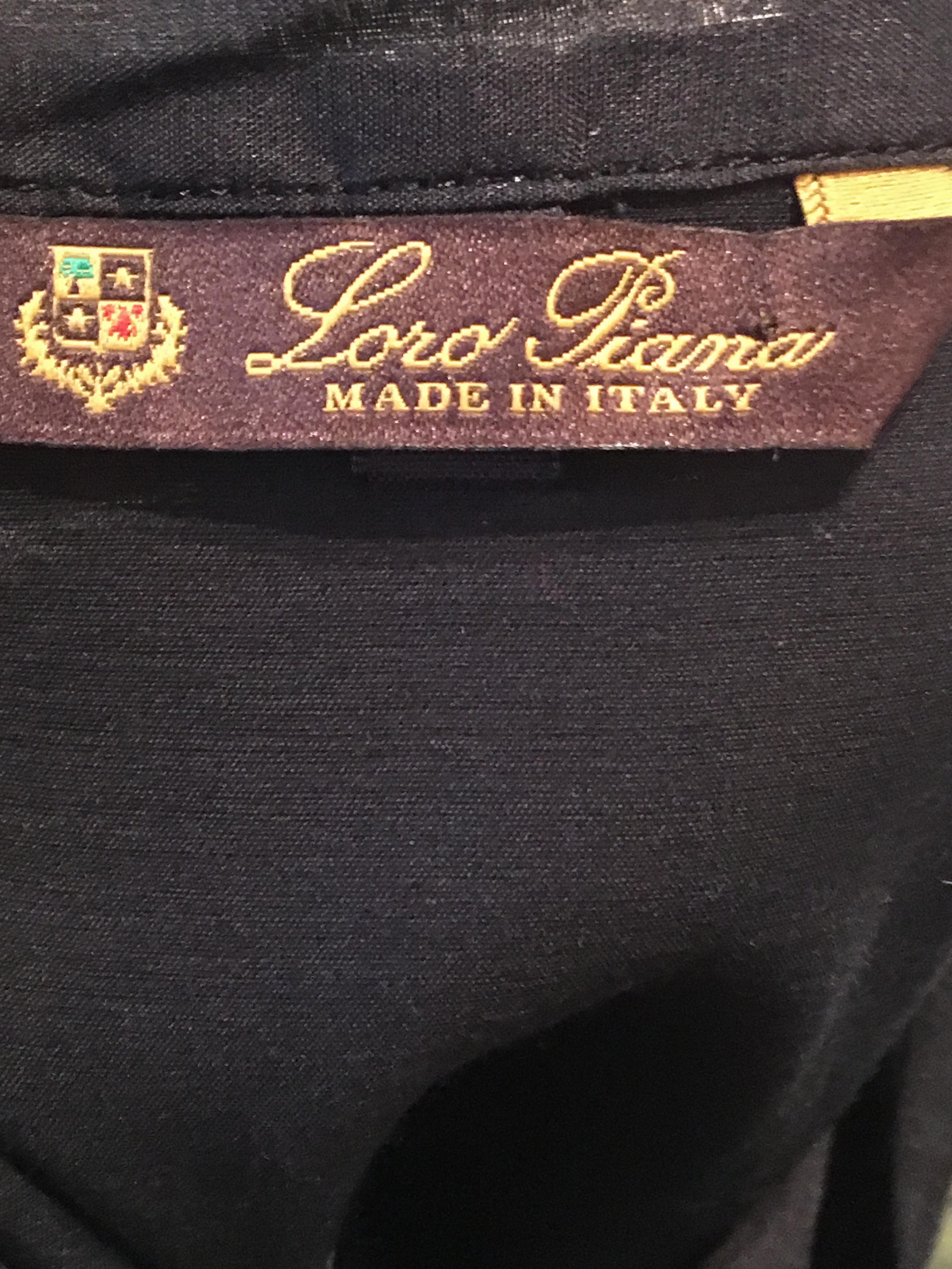 Loro Piana Black Pussy Bow Blouse Size XS cotton