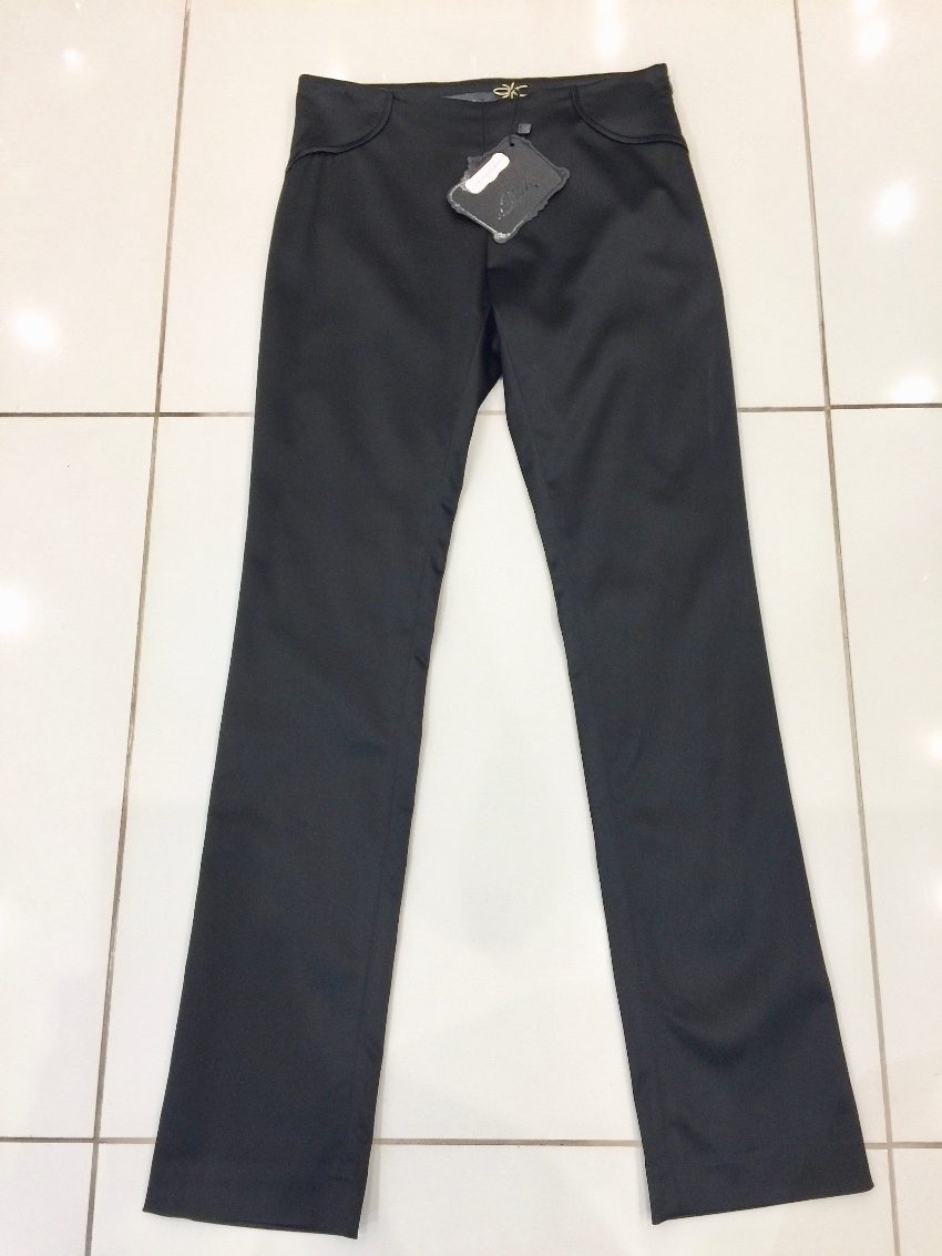 Alessandro de Benedetti Cigarette Trousers Size S Black spandex