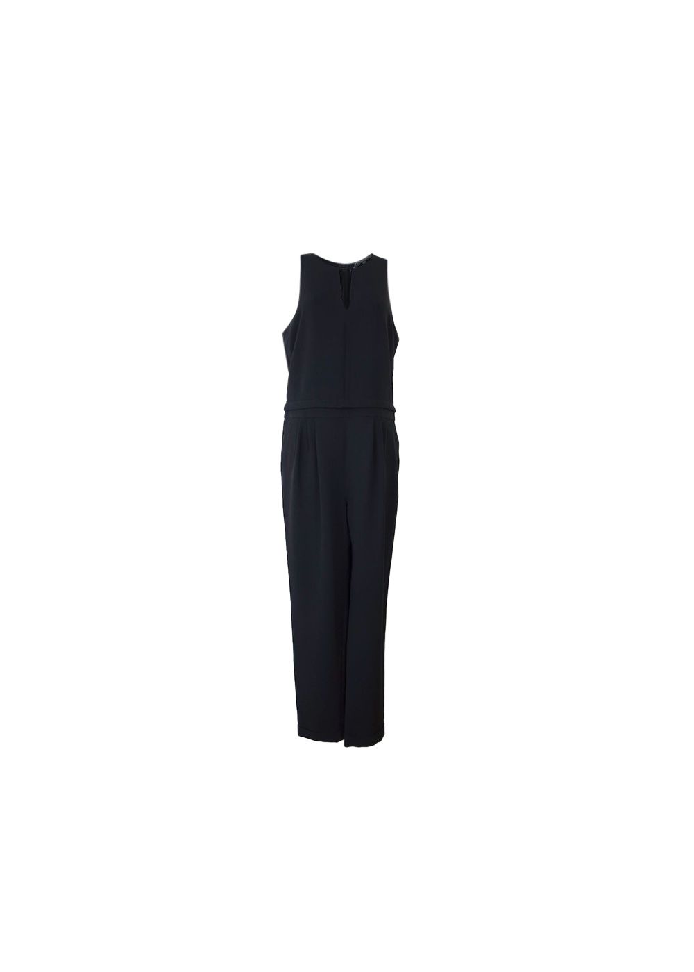 Rag and Bone Black crepe keyhole jumpsuit Size S polyester