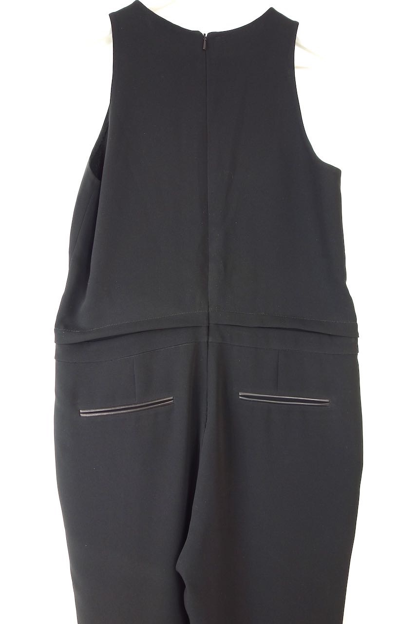 Rag and Bone Black crepe keyhole jumpsuit Size S polyester