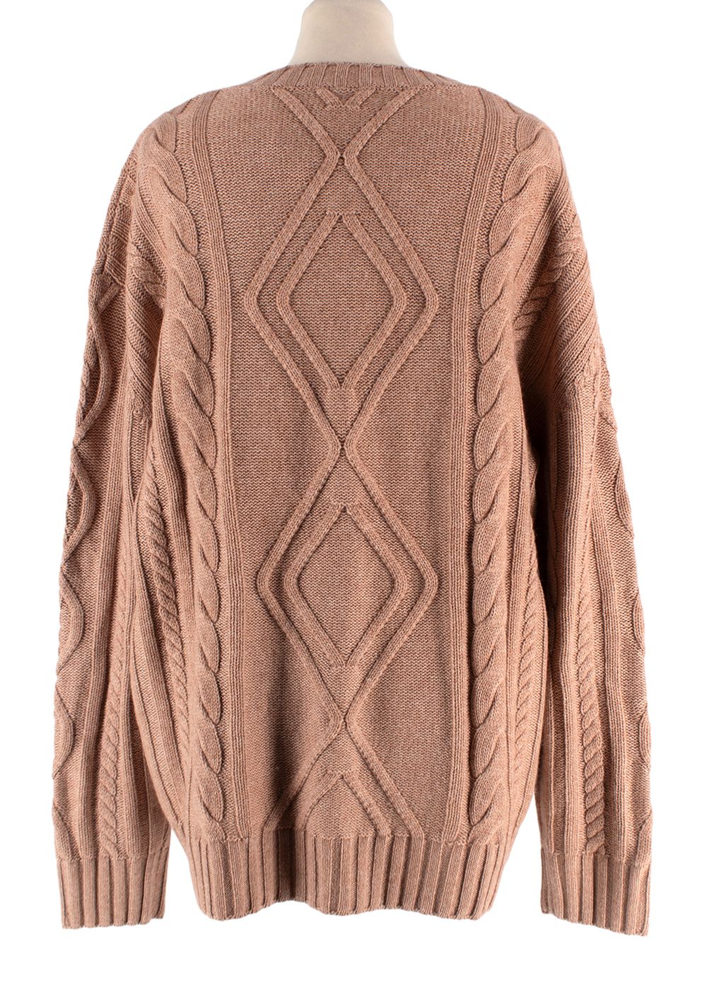 Cashmere In Love Alaska Camel Chunky Knit Jumper wool/cashmere