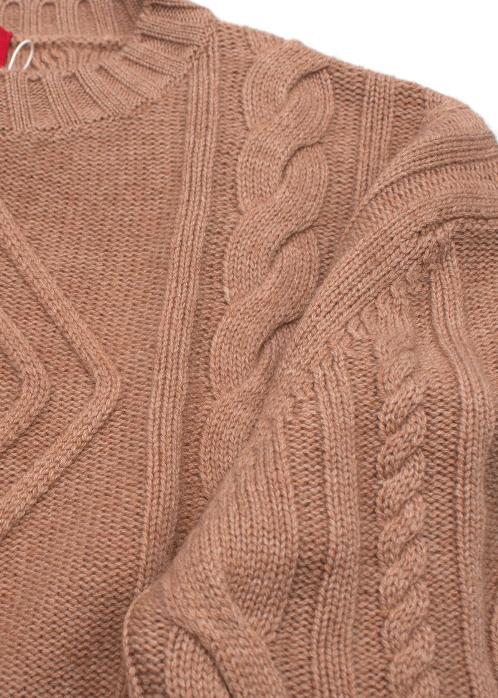 Cashmere In Love Alaska Camel Chunky Knit Jumper wool/cashmere