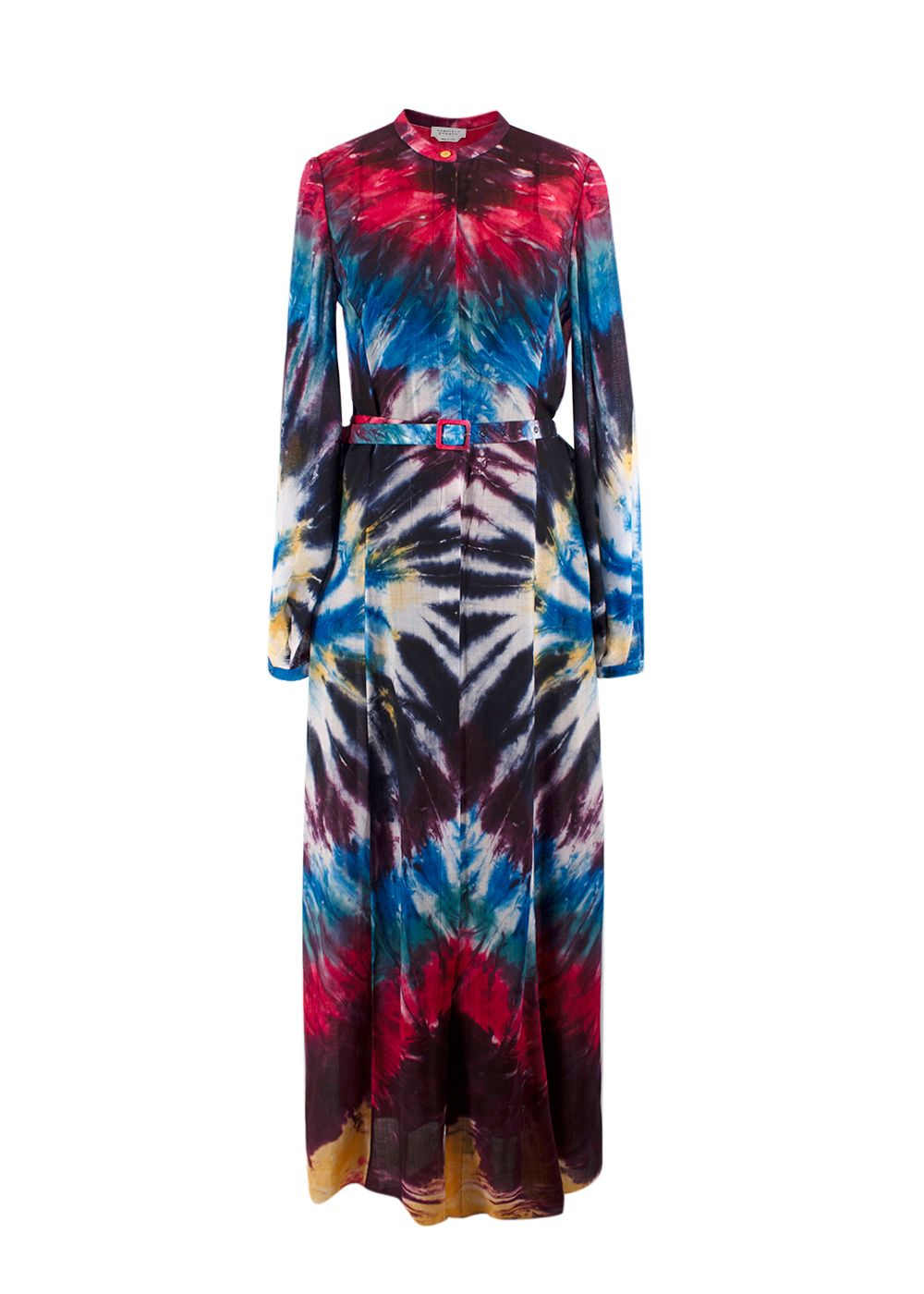 Preowned Gabriela Hearst Multicoloured Tie Dye Maxi Dress Size S linen