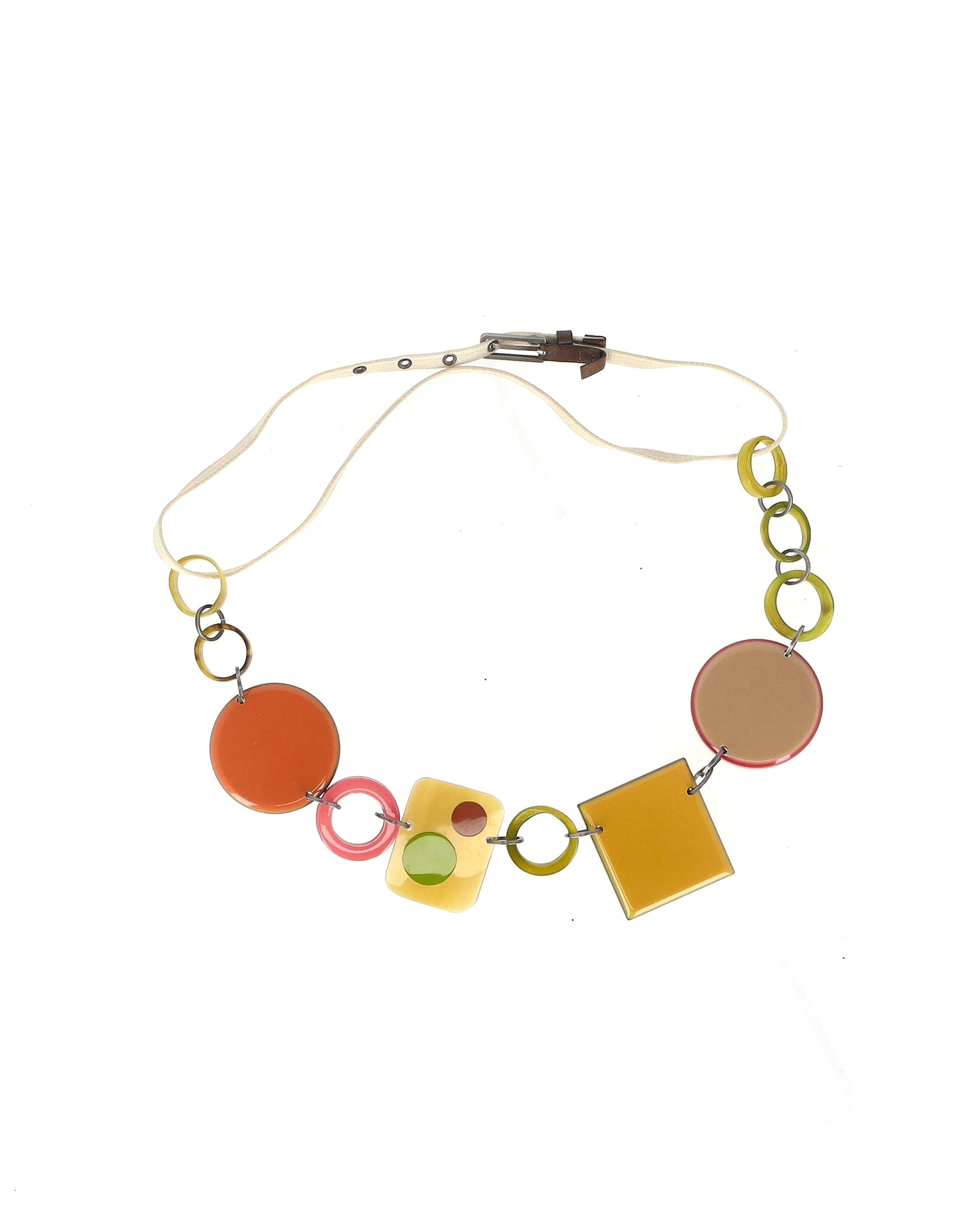 Marni Multicoloured Resin Geometric Necklace