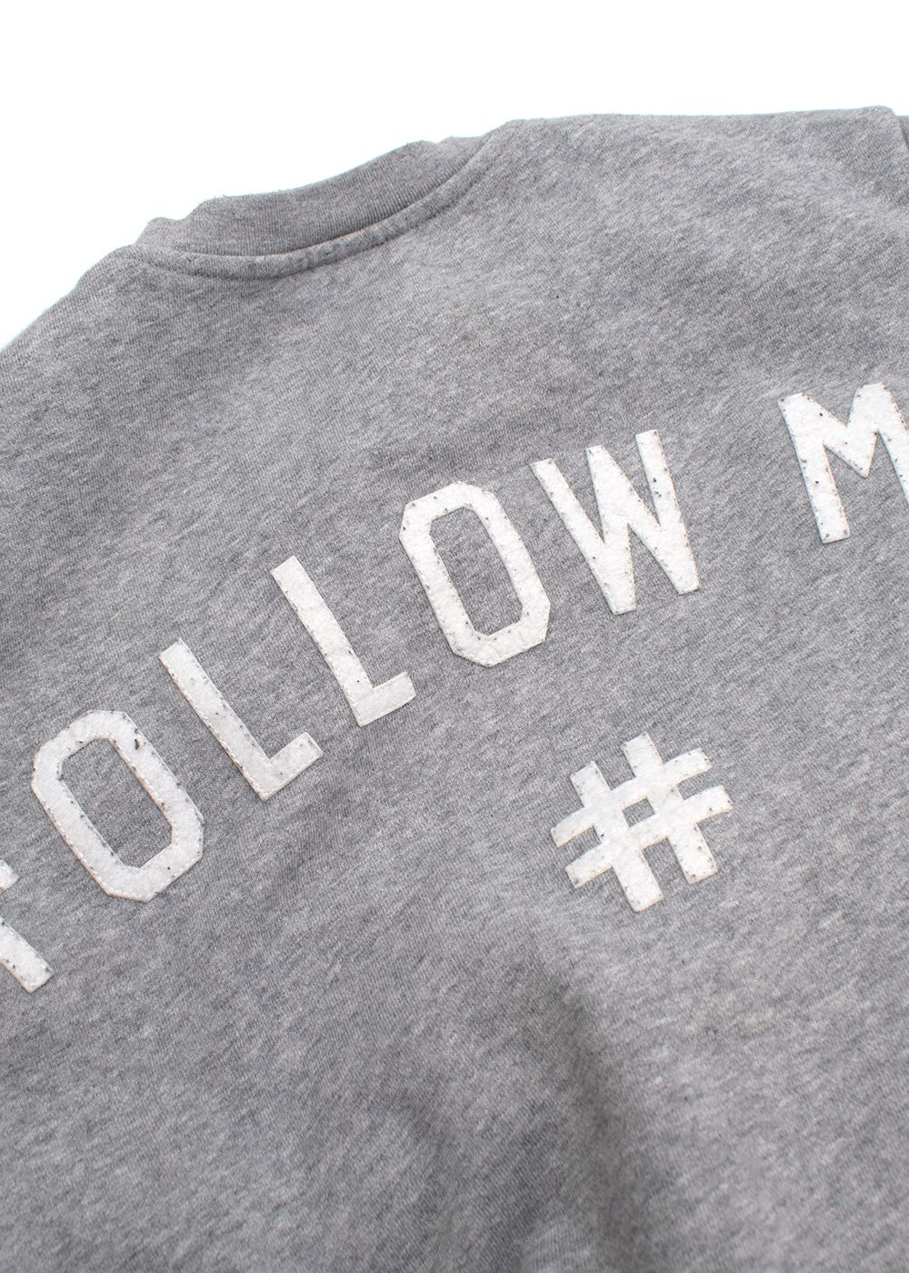 Men's Preowned Ports 1961 'Follow Me' Embroidered Grey Sweatshirt Size XS cotton