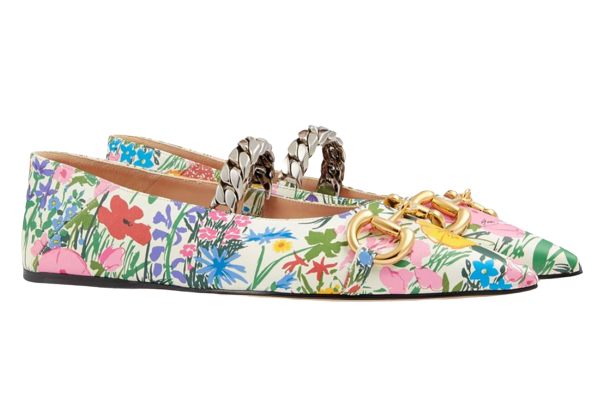 Gucci x Ken Scott Floral Ballerina flats Size 40 multicolour - floral cloth