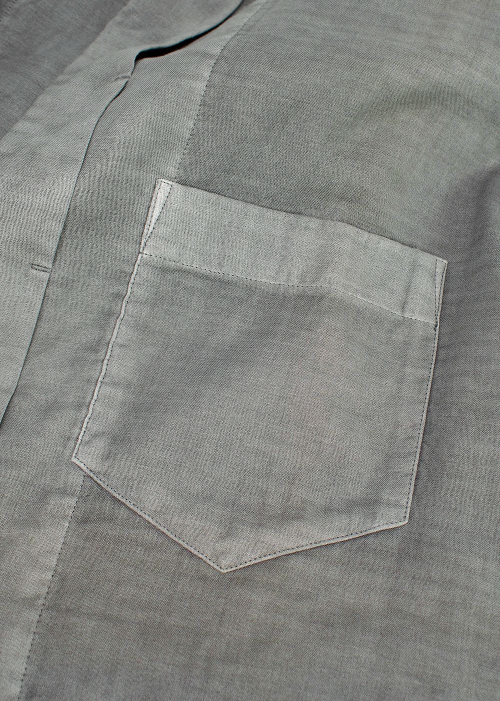 Men's Preowned Issey Miyake Homme Grey Cotton Shirt Size S