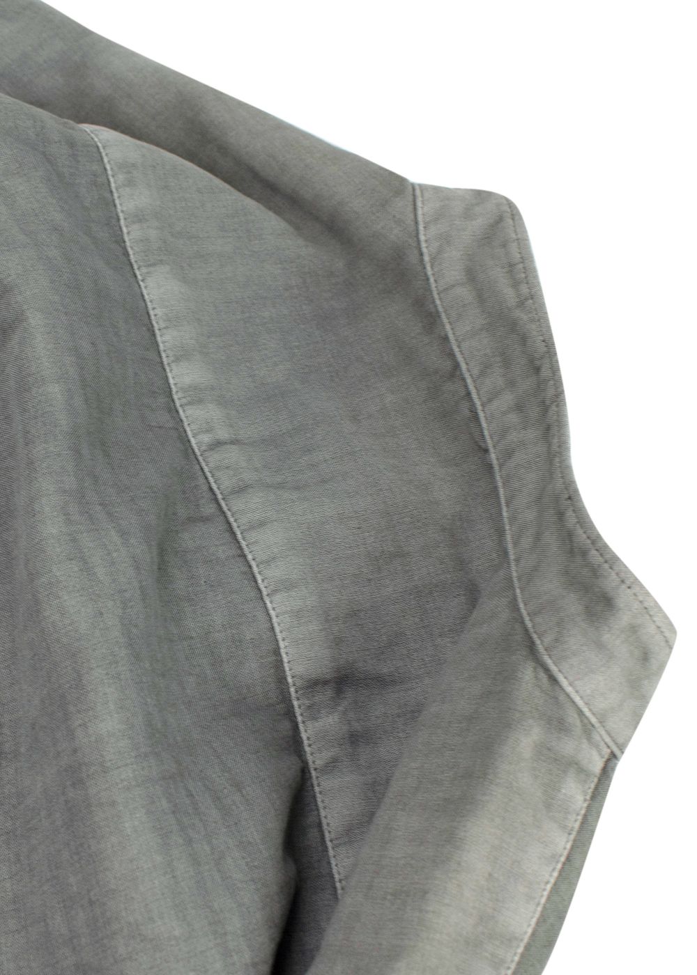 Men's Preowned Issey Miyake Homme Grey Cotton Shirt Size S