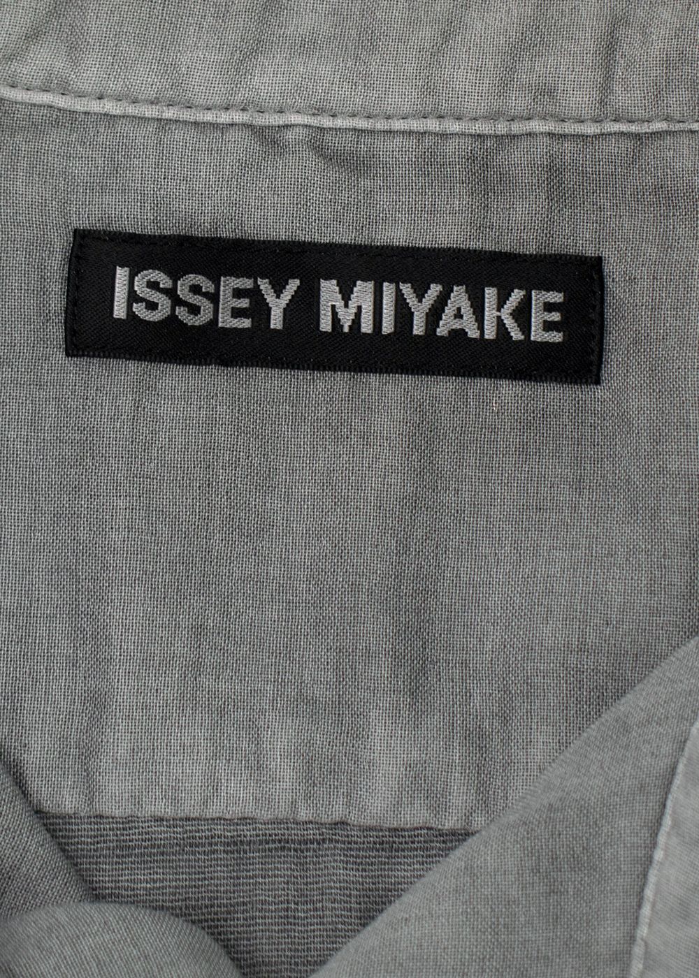 Men's Preowned Issey Miyake Homme Grey Cotton Shirt Size S