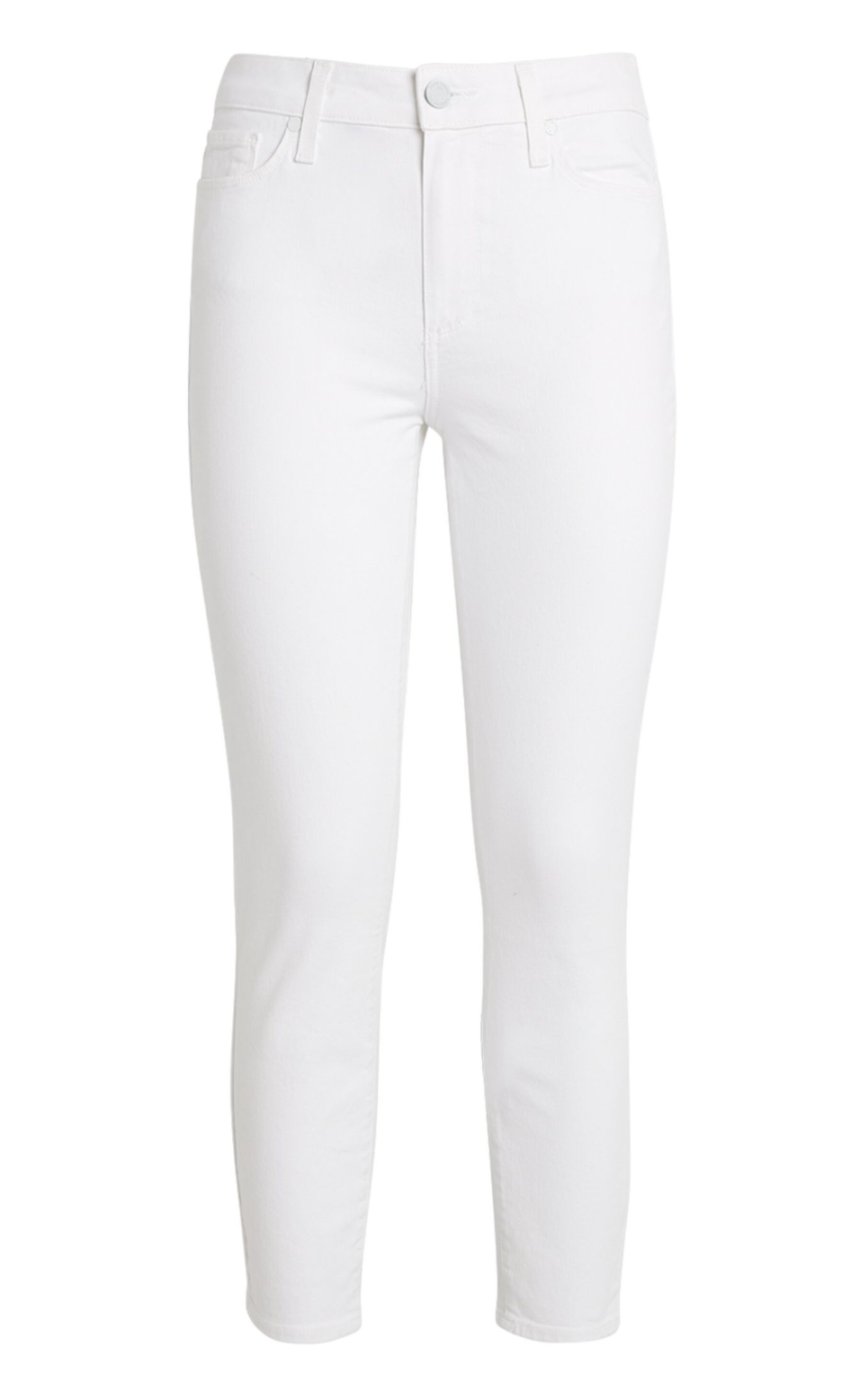 Paige White Crop Skinny Jeans Size 25/63 cotton/elastane