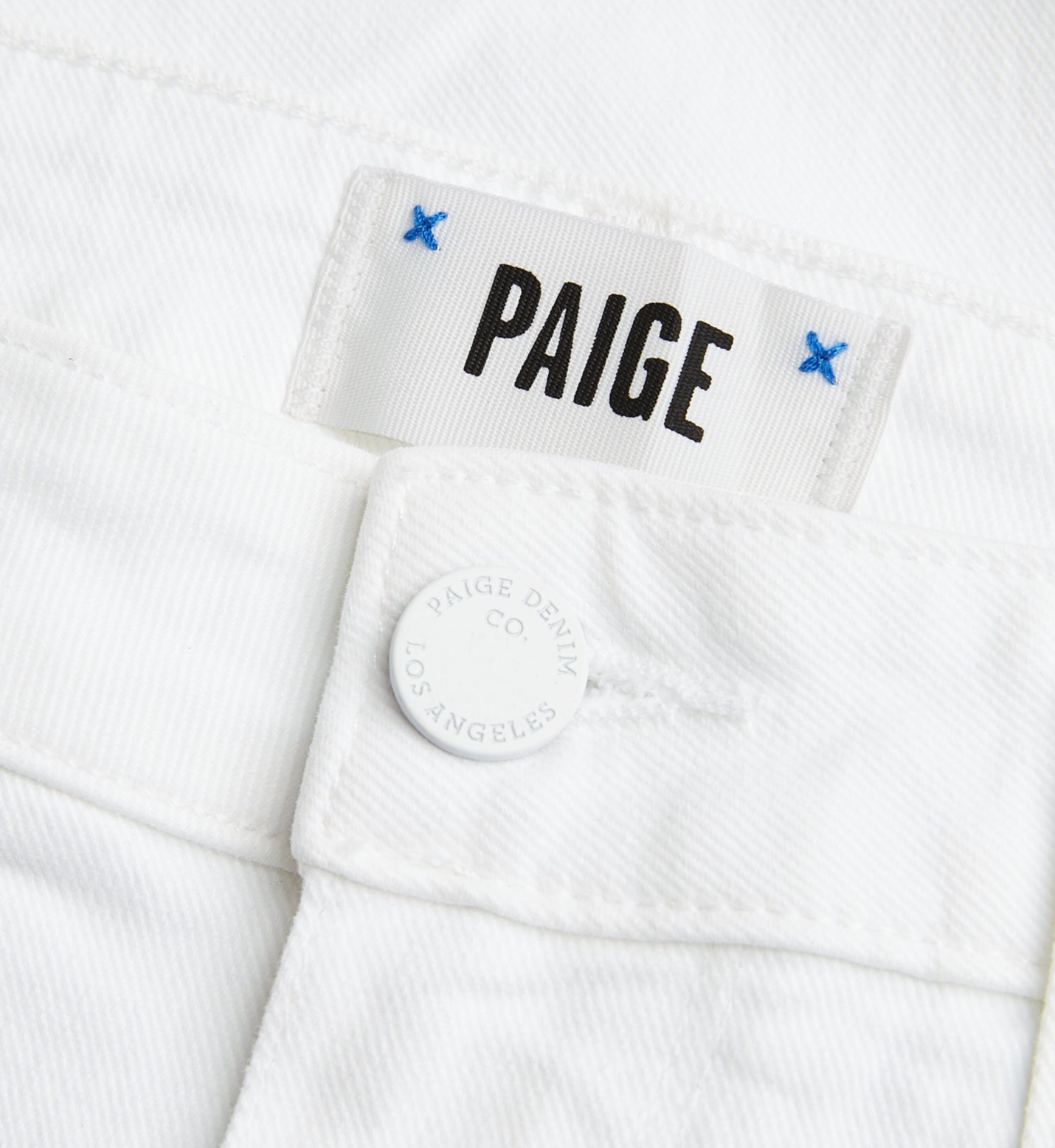 Paige White Crop Skinny Jeans Size 25/63 cotton/elastane