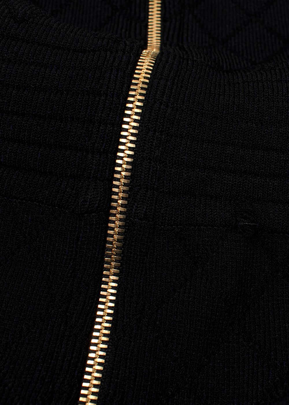 Balmain Black Button-Embellished Knit Midi Dress Size XXS polyester