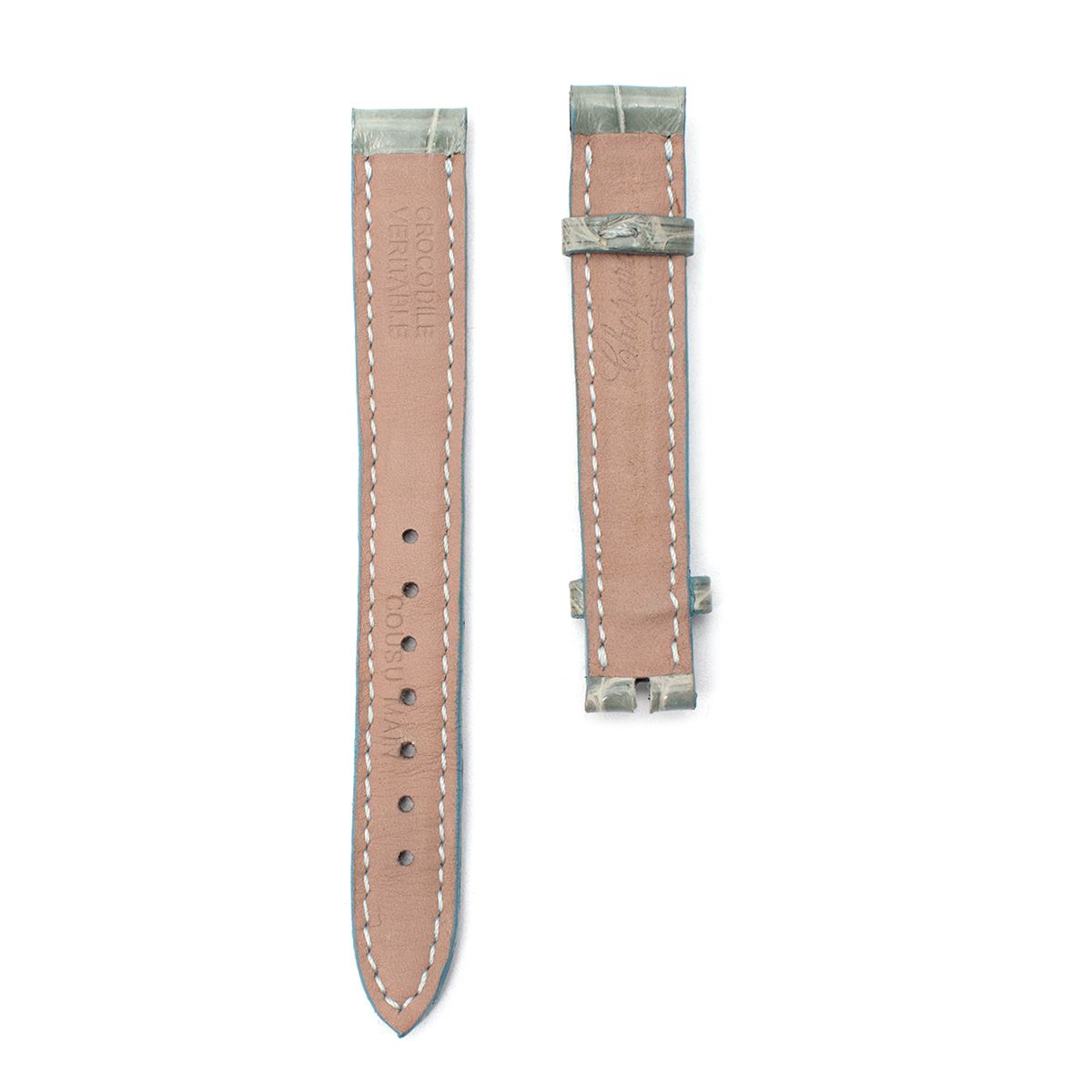 Chopard Light Blue Crocodile  Leather Watch Strap