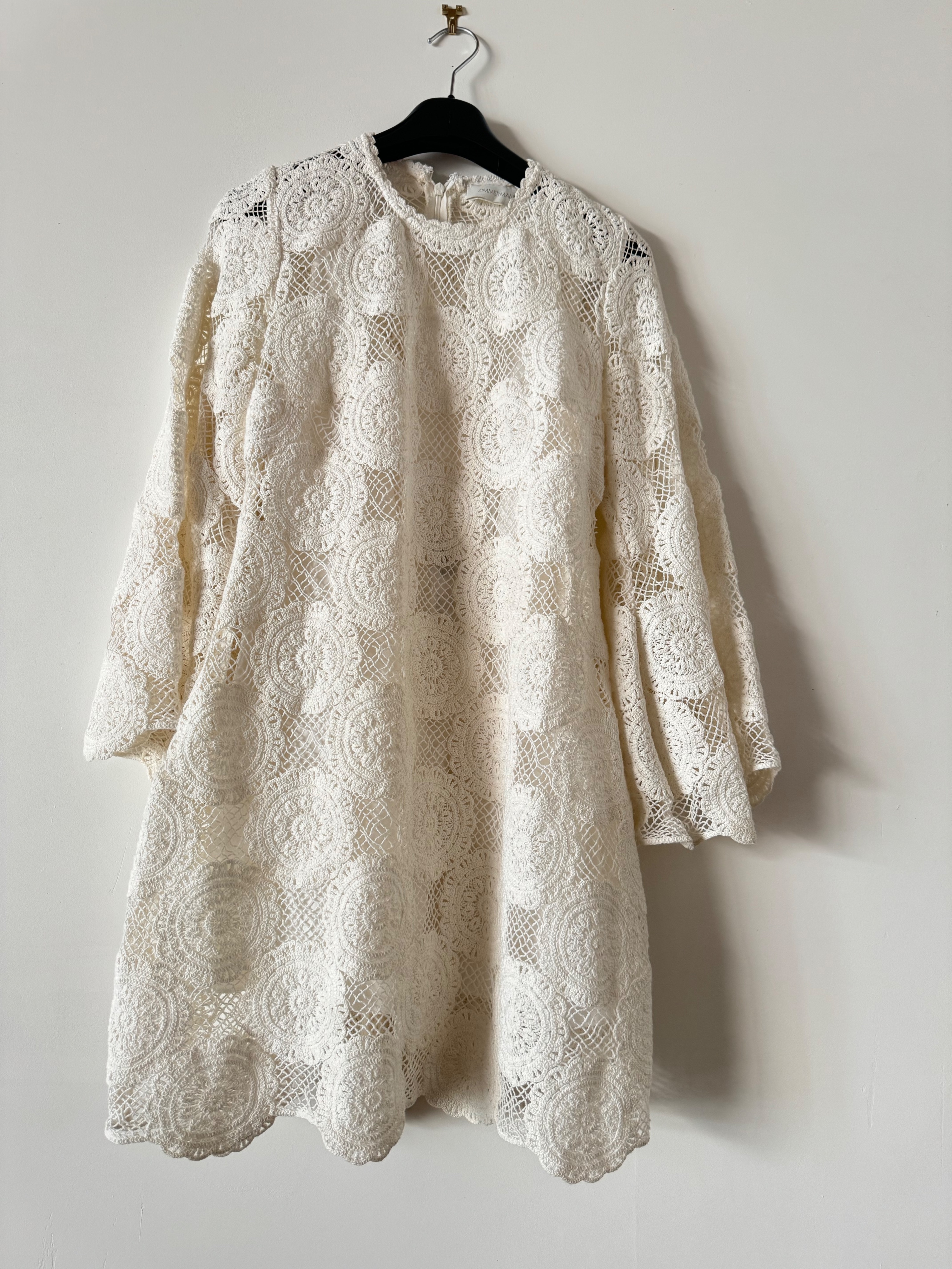 Zimmermann White Junie Cover Up Size L cotton