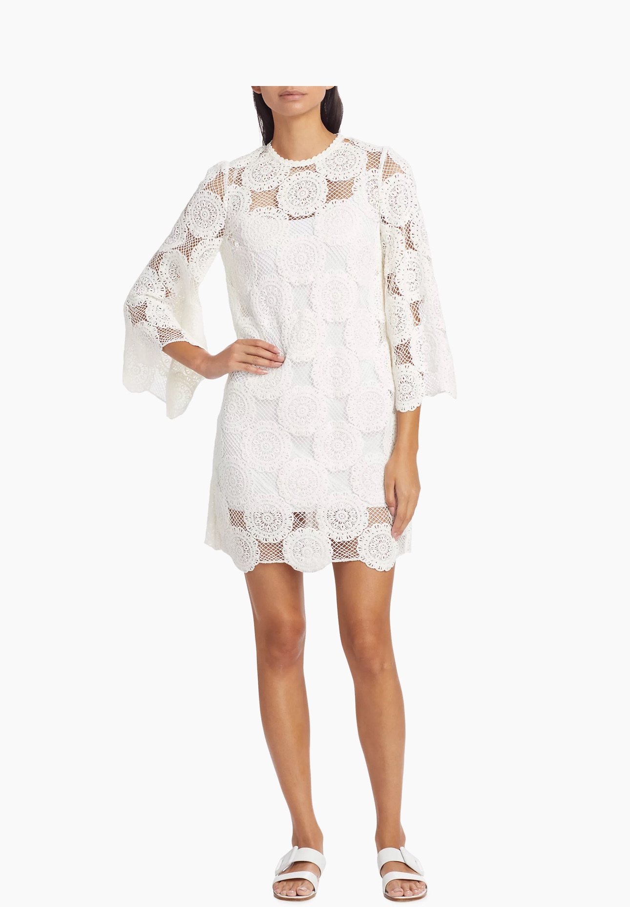 Zimmermann White Junie Cover Up Size L cotton