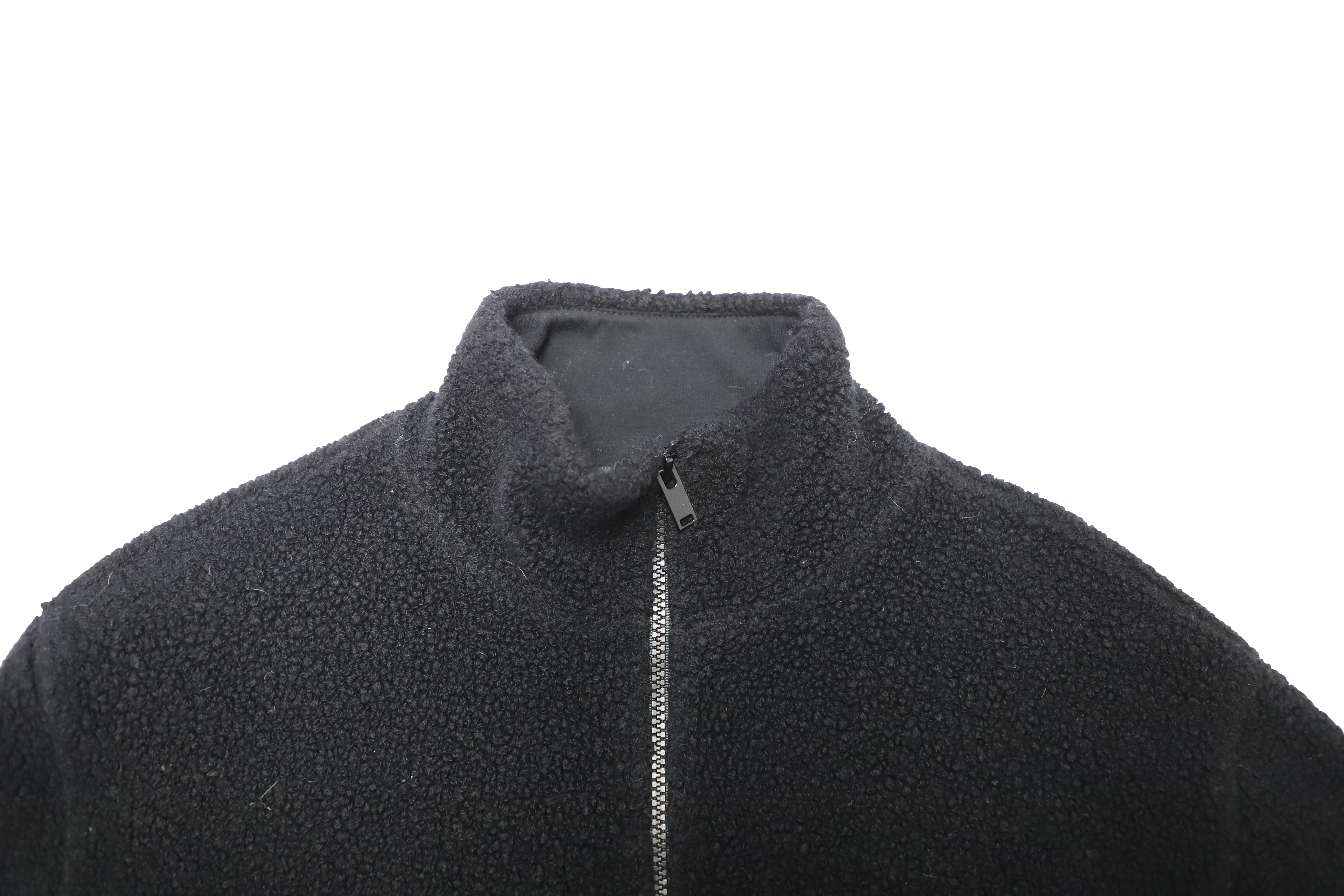 Men's Preowned Summit Half Zip Fleece Pullover Size L black wool