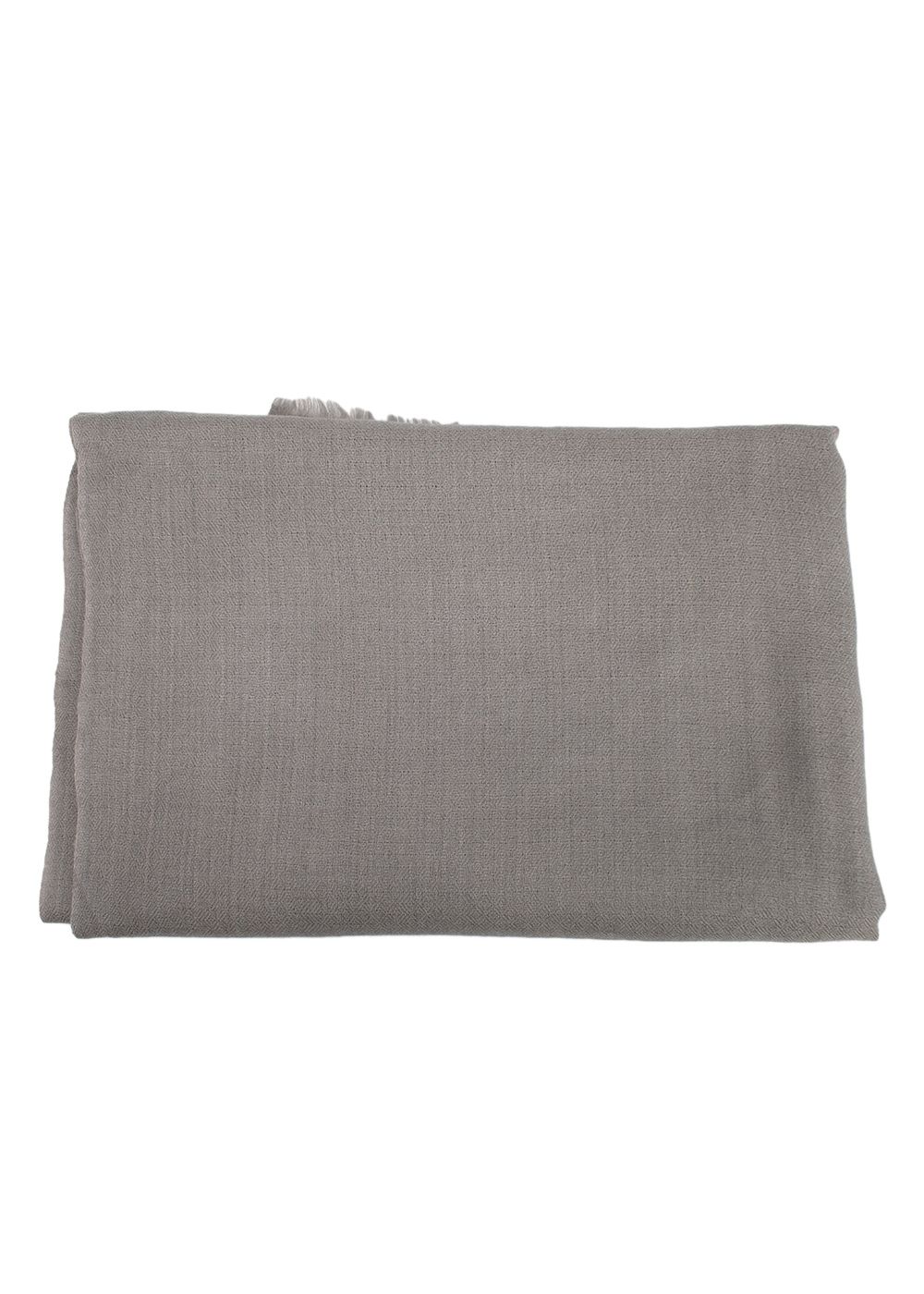 Preowned Bespoke Grey Silk Blend Scarf