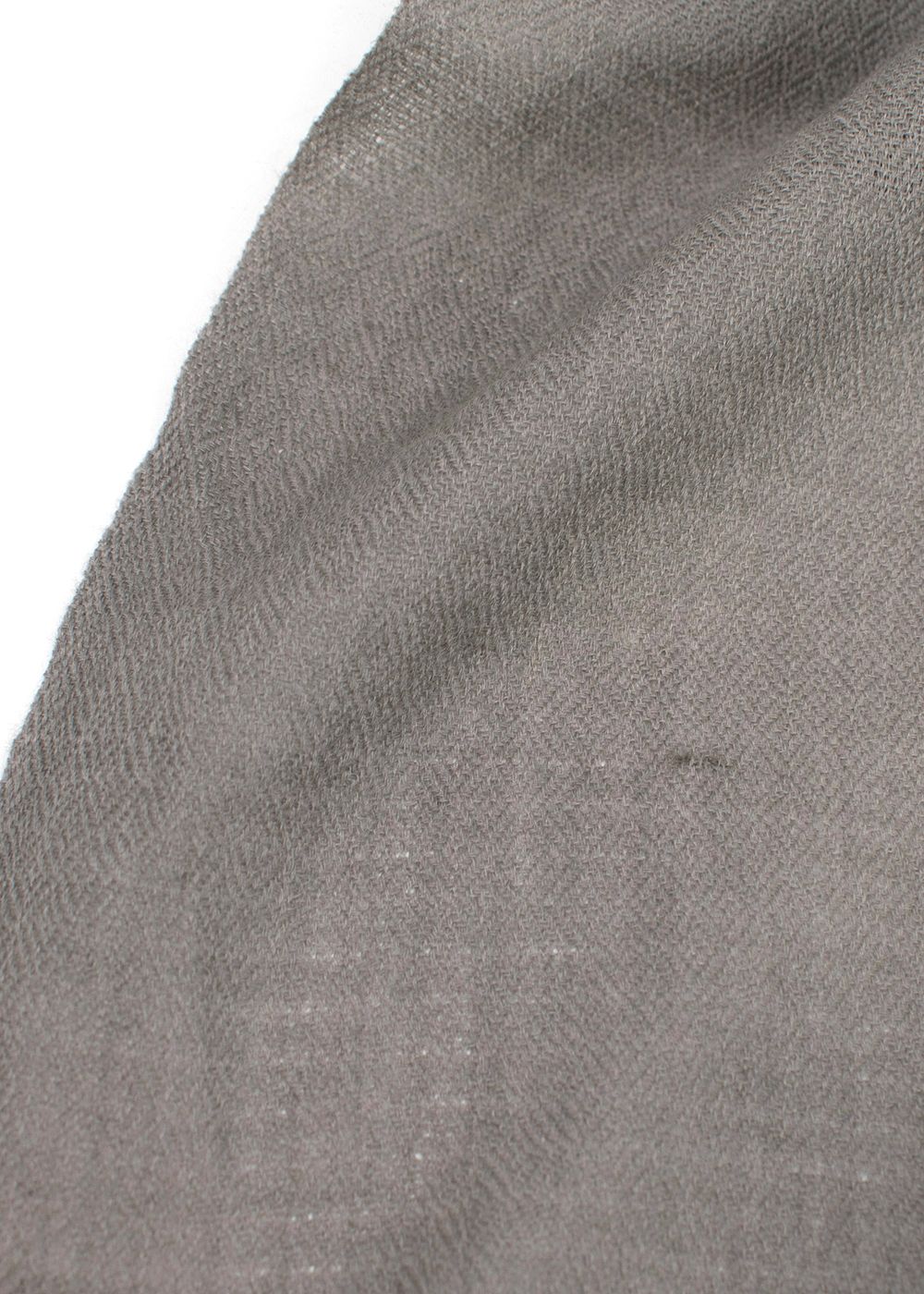 Preowned Bespoke Grey Silk Blend Scarf