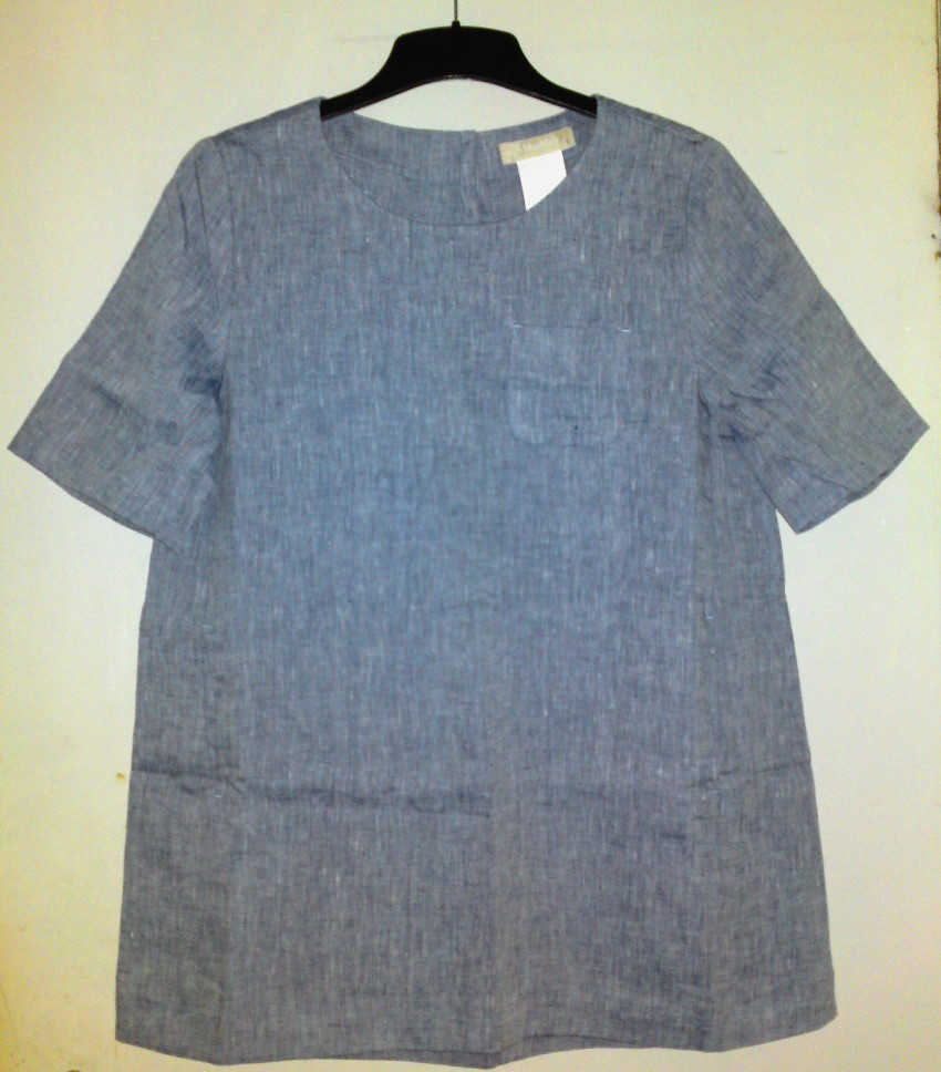 Max Mara Gray Summer Linen Tunic Size M Grey