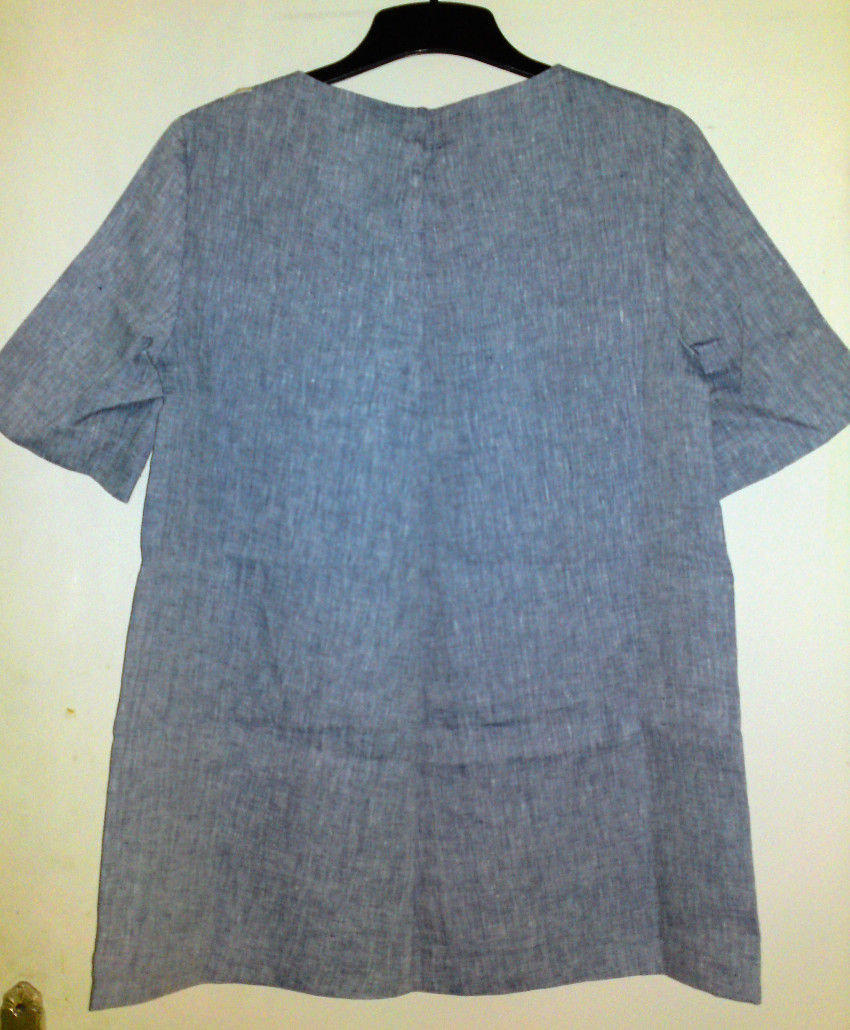 Max Mara Gray Summer Linen Tunic Size M Grey