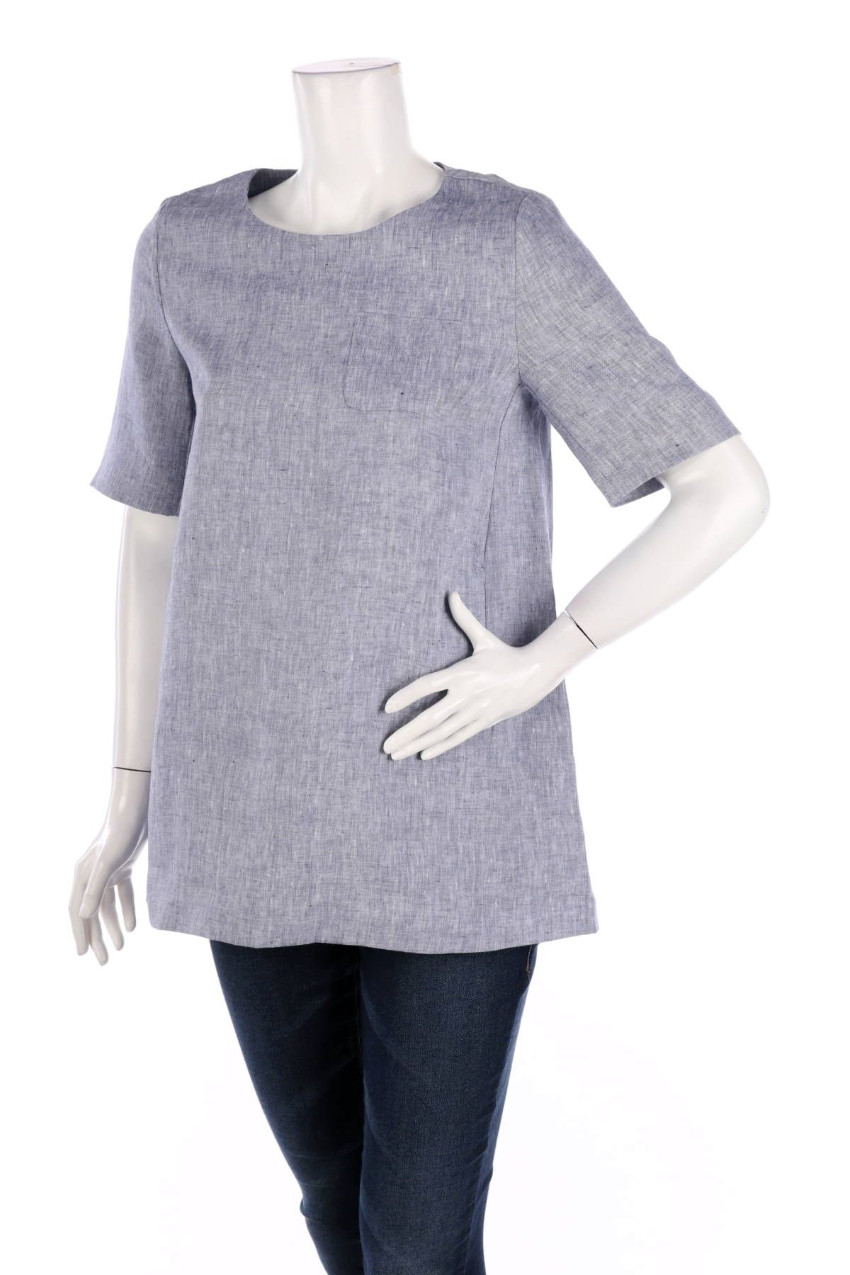 Max Mara Gray Summer Linen Tunic Size M Grey