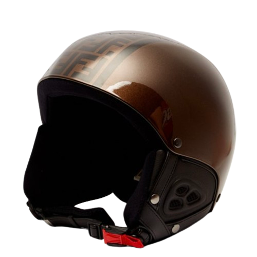 Fendi Brown Monogram Ski Helmet Size S synthetic