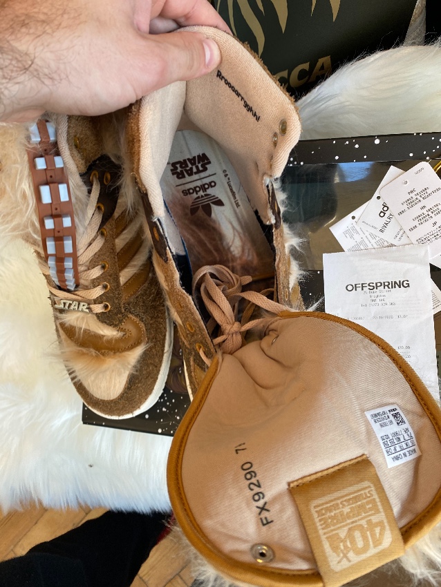 Star Wars x Adidas Rivalry Hi Chewbacca Sneakers Size 42