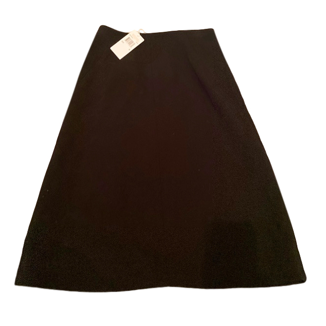 Michael Michael Kors Zip Back A-Line Skirt Size S Black polyester