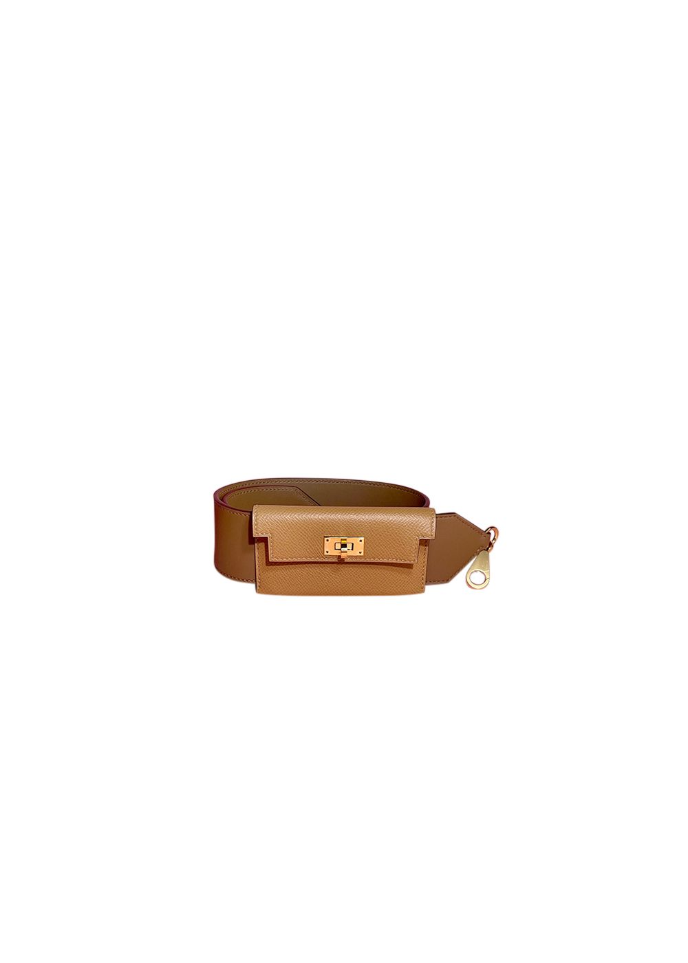 Hermes Alezan/Biscuit Kelly Pocket 70 GHW beige brown gold leather