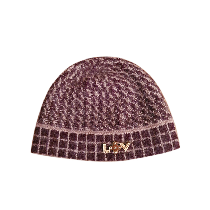 Louis Vuitton Mohair Blend Bordeaux Hat