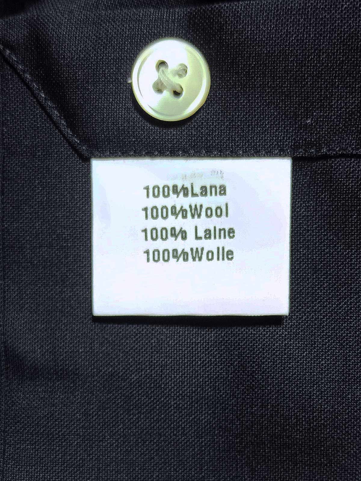 Men's Thom Sweeney Black Wool Shirt Size 16