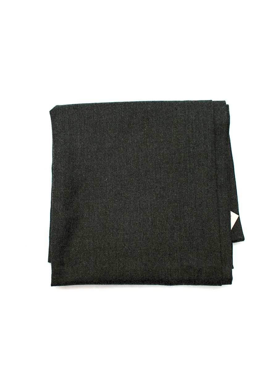 Emilia Wickstead Alora Grey Wool Scarf