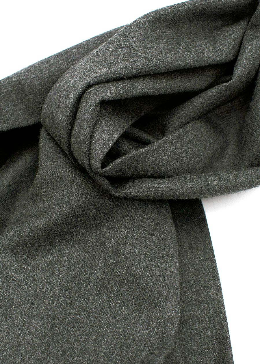 Emilia Wickstead Alora Grey Wool Scarf