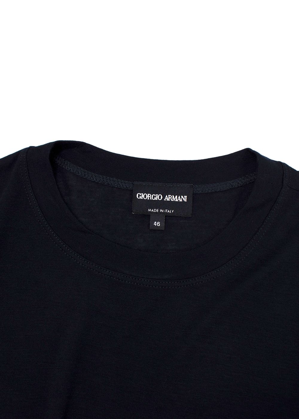 Giorgio Armani Black T-Shirt Size M viscose