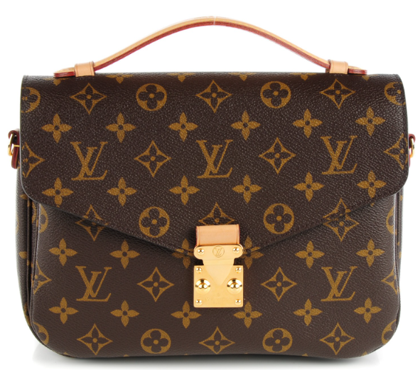 Preowned Louis Vuitton Pochette Metis Messenger Bag Brown leather