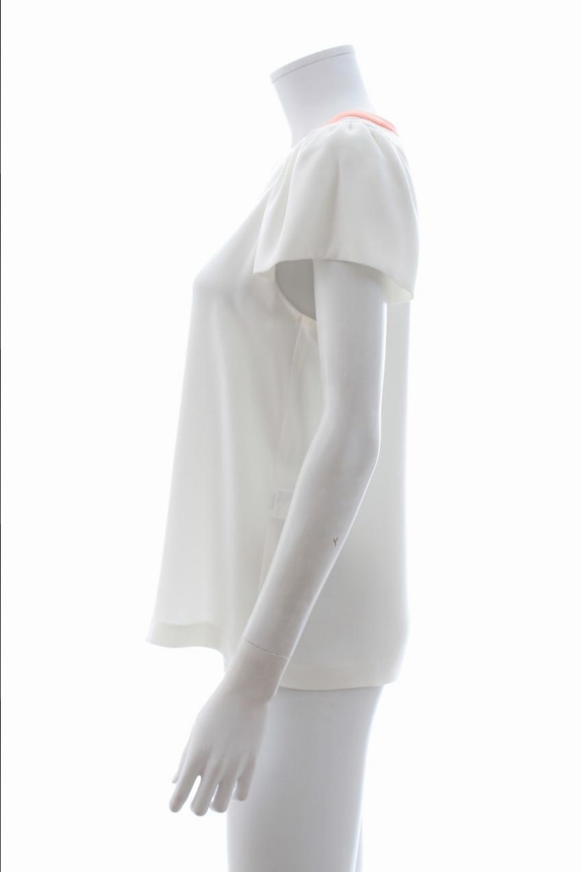 Preowned Maje 'Ariane' Crepe Top Size XS White polyester