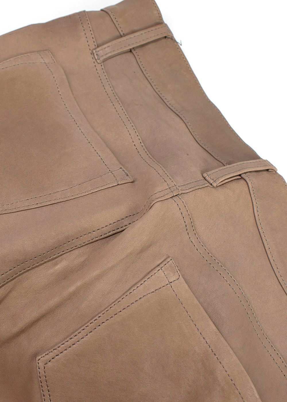 Preowned J Brand Brown Leather Trousers Size 24/61