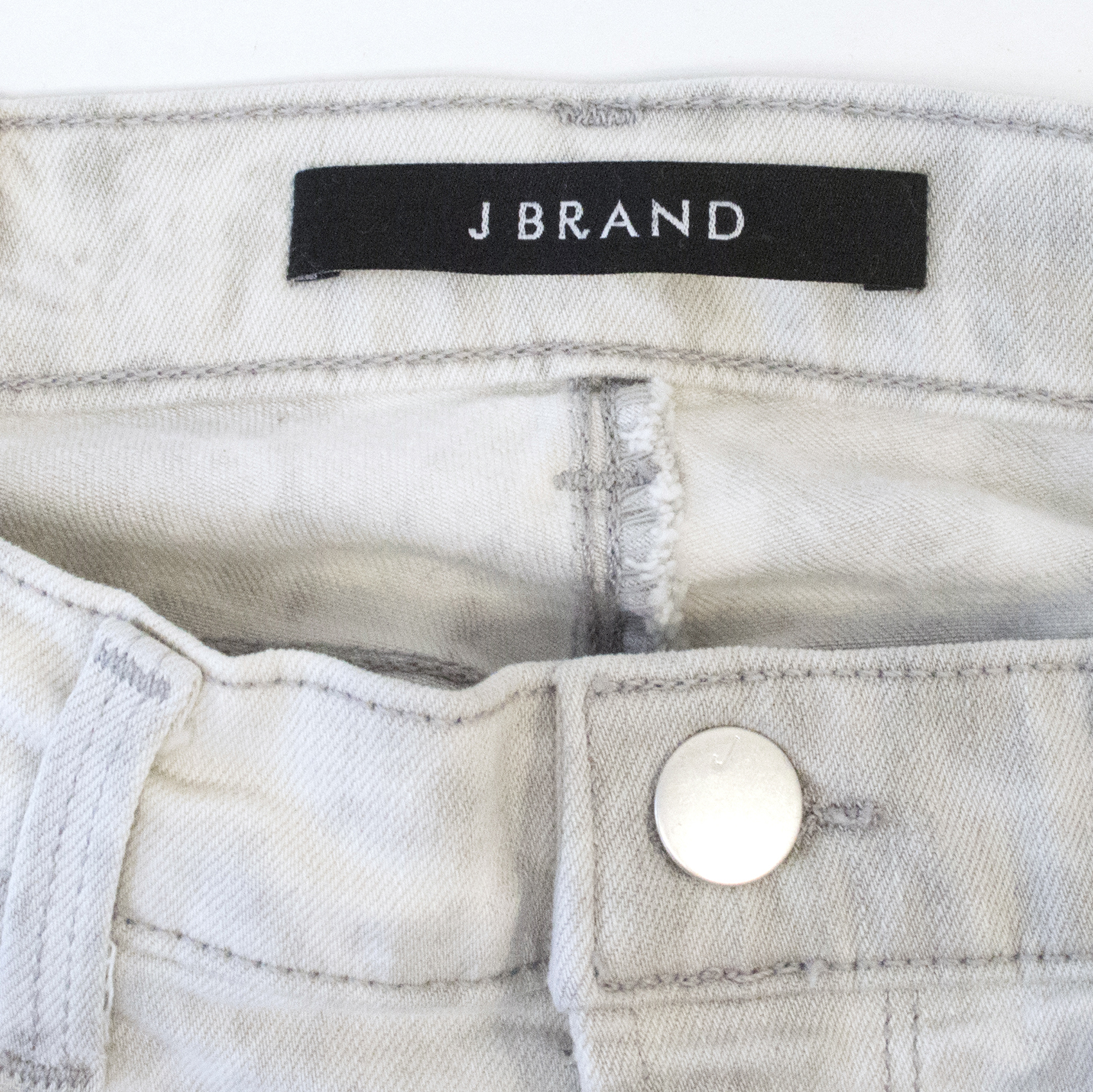 J Brand Rail Mid-rise Jeans in Fame Size 24/61 Grey cotton