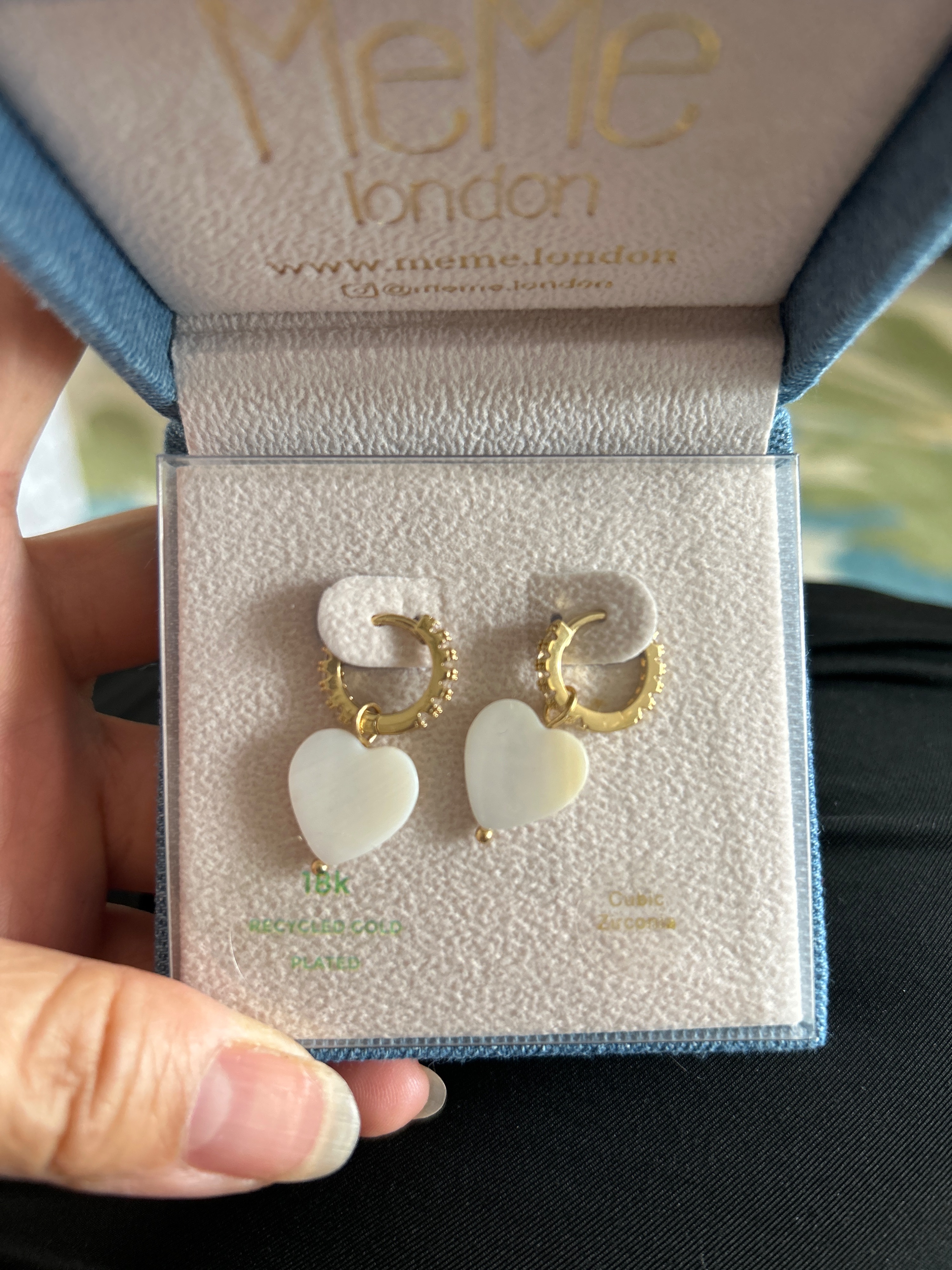 MeMe London Pure Love Earrings Gold gold plated