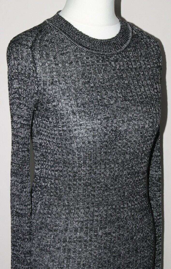 Isabel Marant metallic ribbed-knit dakota dress Size XS