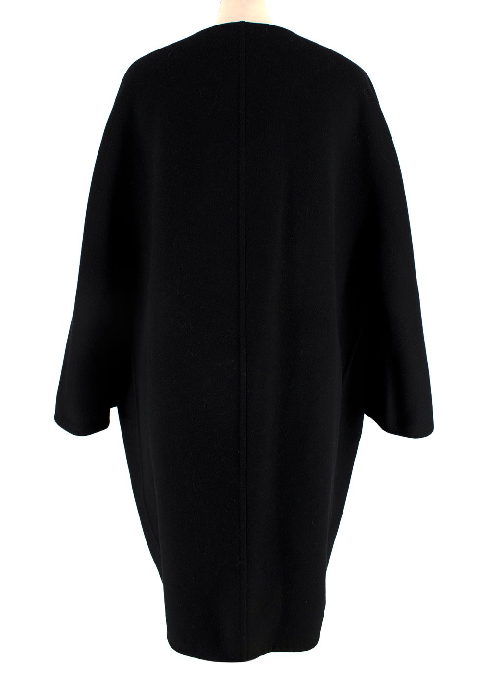 Preowned Ermarnno Scervino Black Wool Coat Size XL